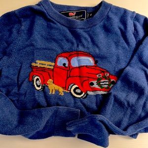 Boys vineyard vines Woody truck sweater